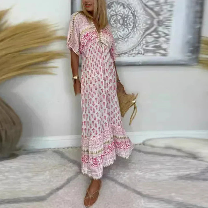 Autumn | Boho Print Maxi Dress