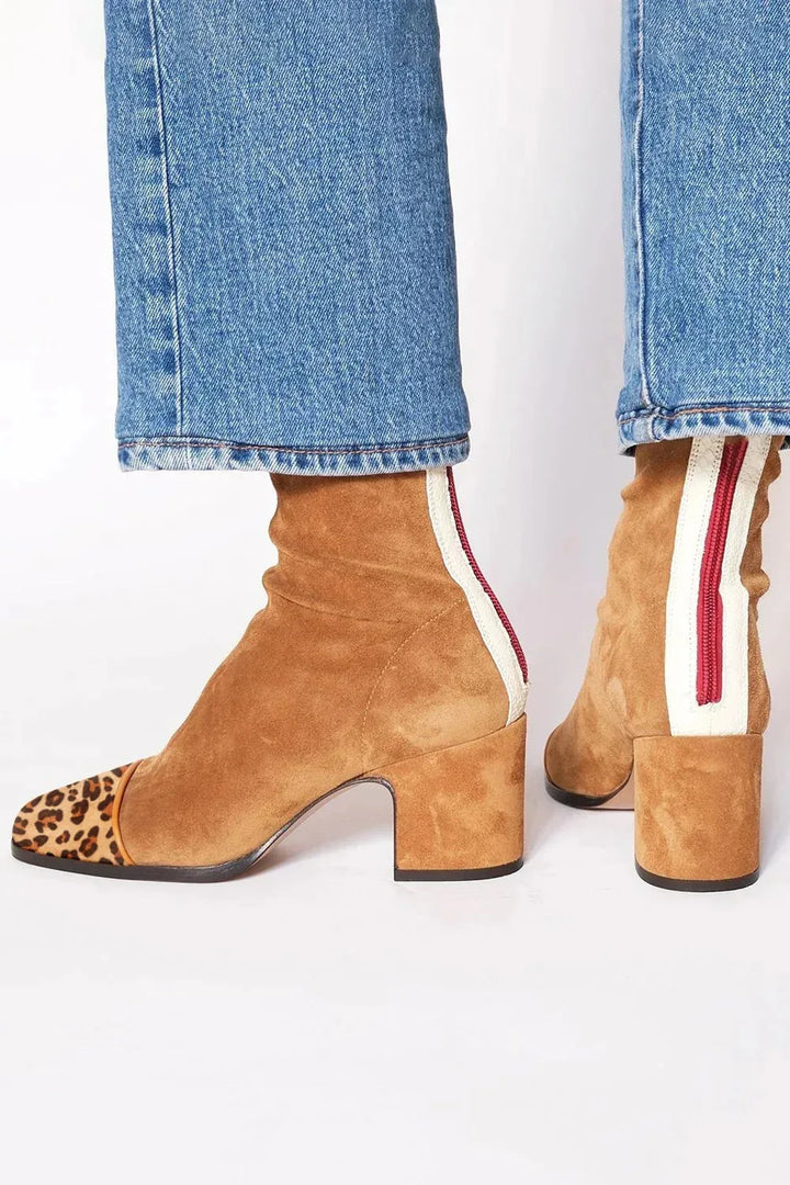 Scarlett | Square toe heeled boots