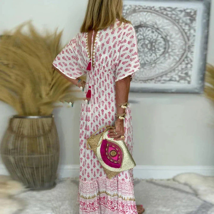 Autumn | Boho Print Maxi Dress