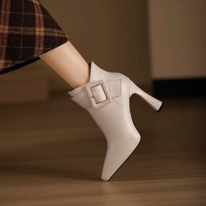 Aveline | Buckle Heel Boots