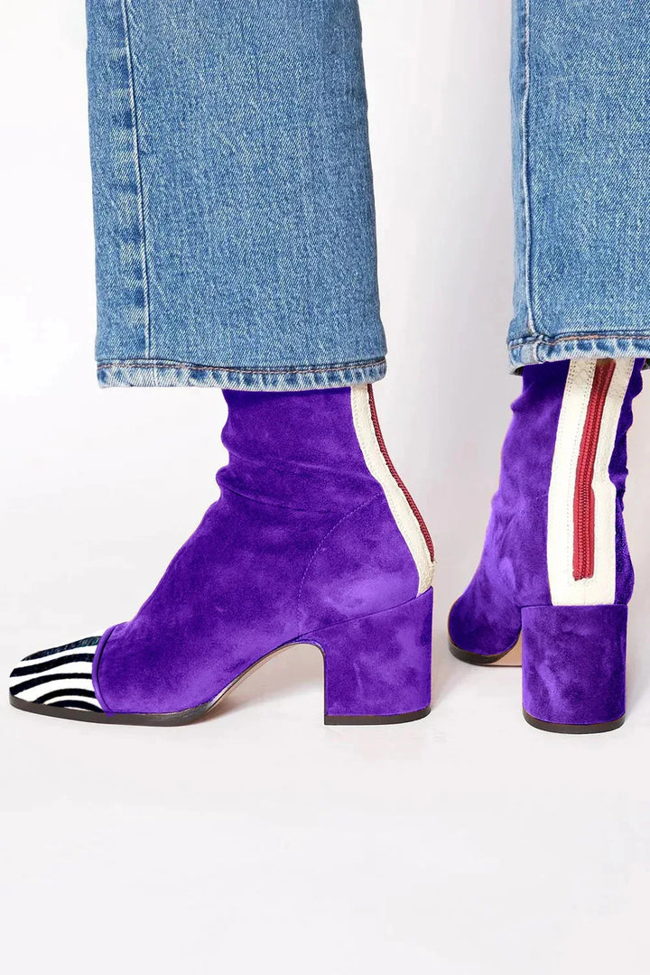 Scarlett | Square toe heeled boots