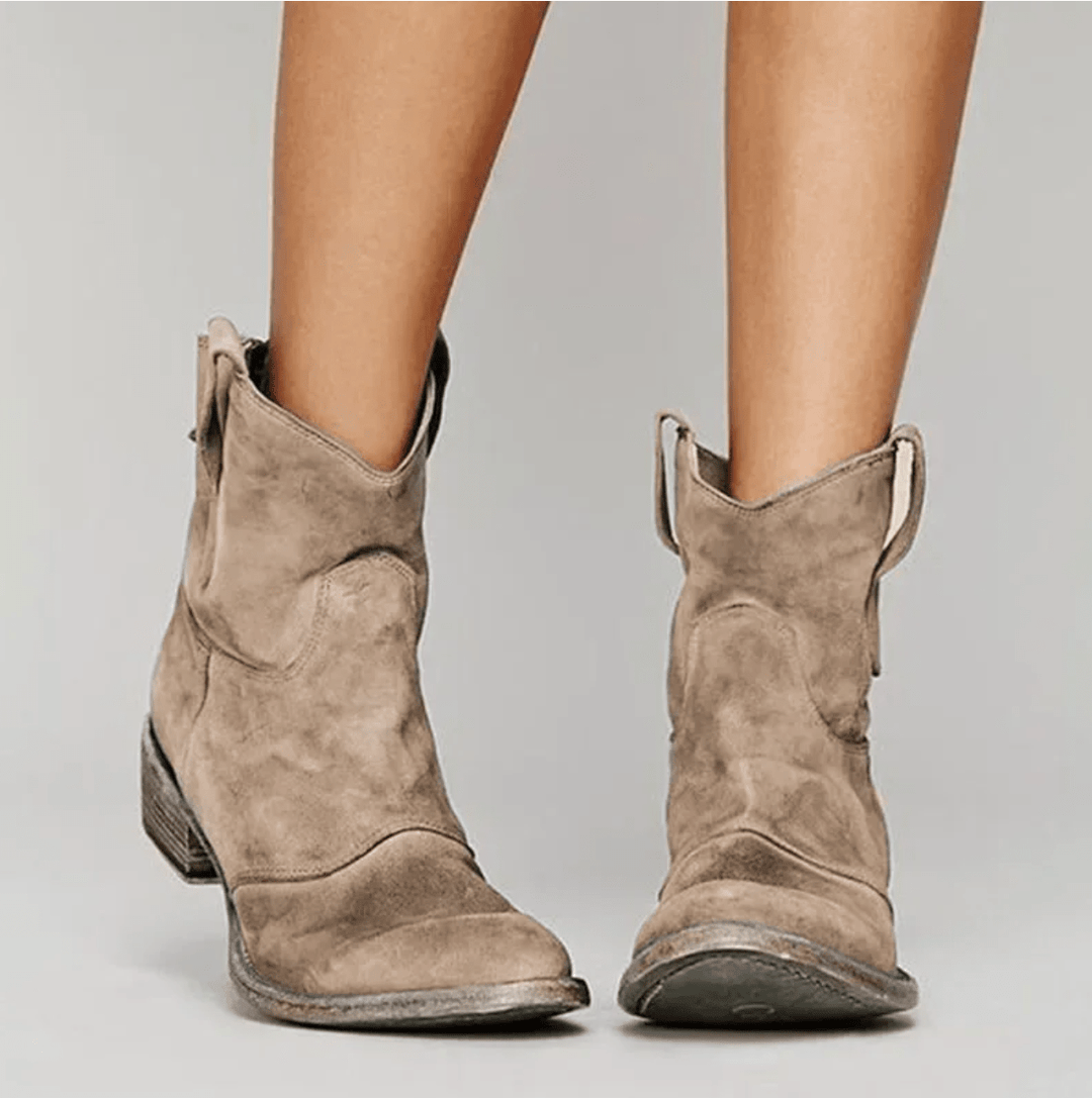 Veronica | Suede Orthopedic Western Boots
