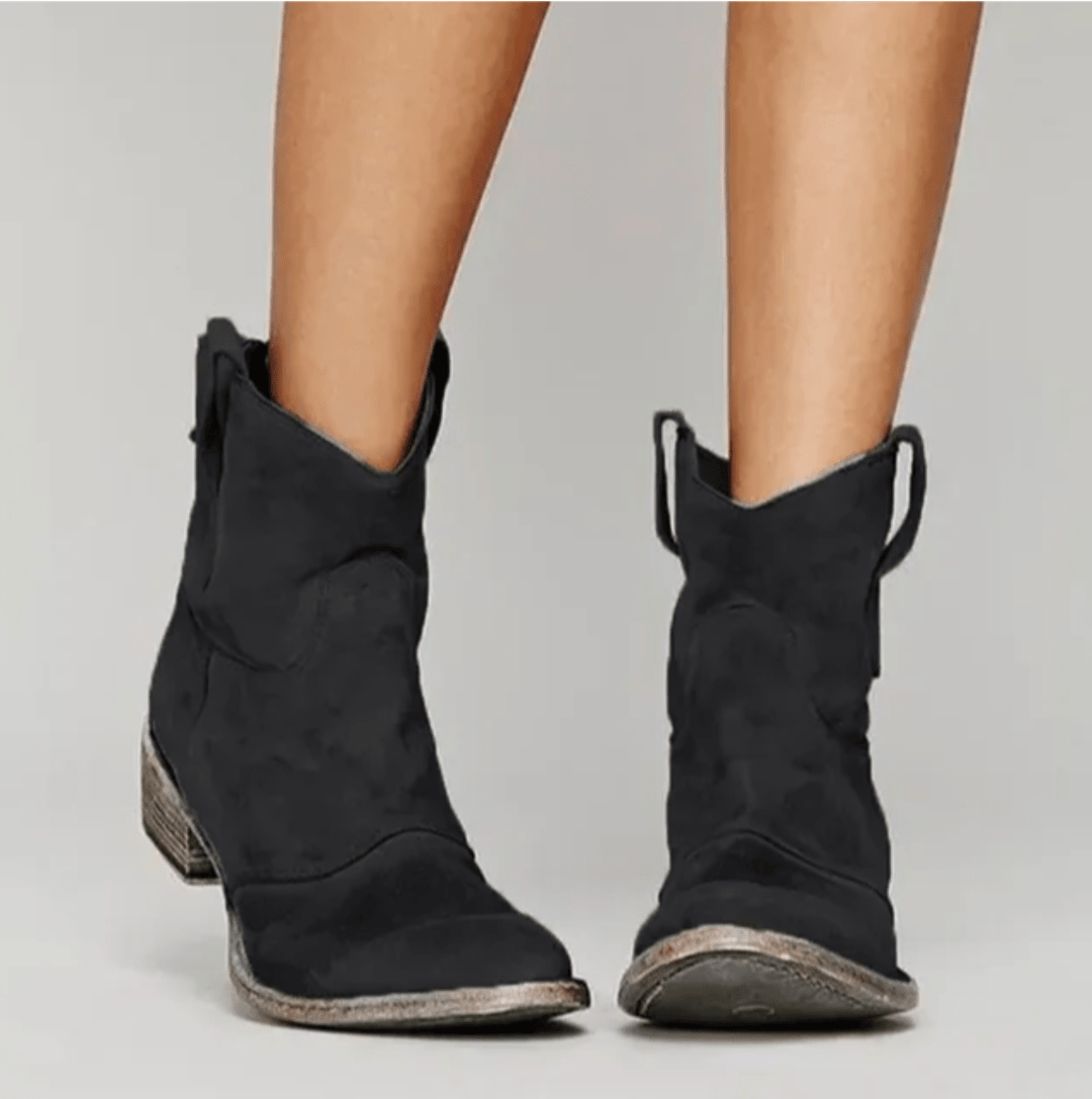 Veronica | Suede Orthopedic Western Boots