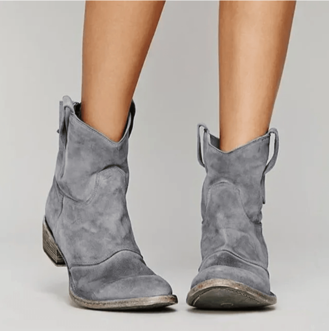 Veronica | Suede Orthopedic Western Boots