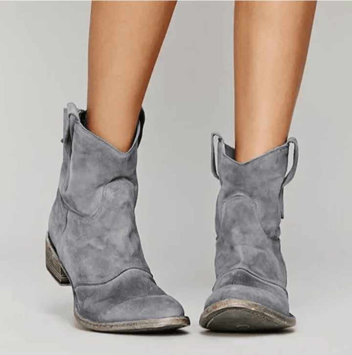 Veronica | Suede Orthopedic Western Boots