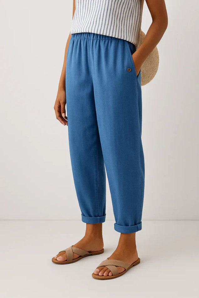 Veronica | Timeless Linen-Cotton Trousers