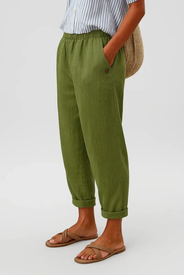Veronica | Timeless Linen-Cotton Trousers