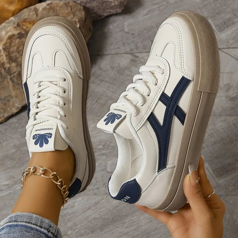 Women's Orthopedic Lace-Up Trainer Shoes Cushioned Sole