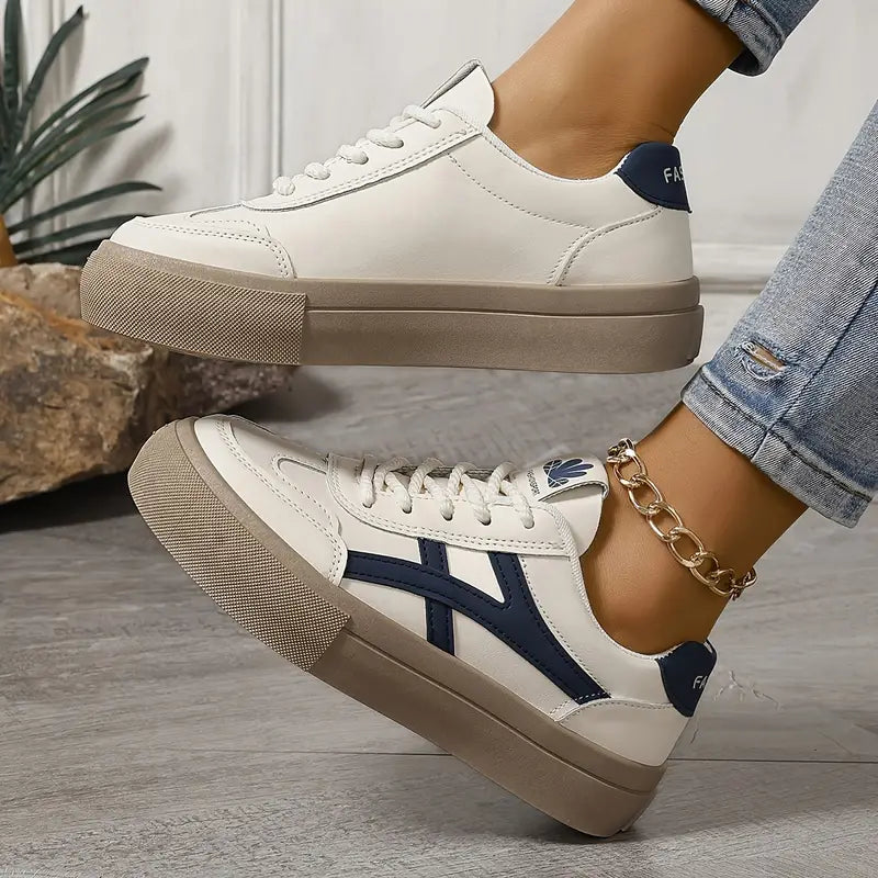 Women's Orthopedic Lace-Up Trainer Shoes Cushioned Sole