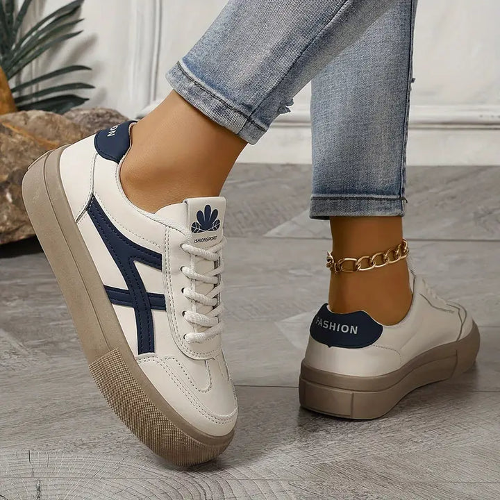 Women's Orthopedic Lace-Up Trainer Shoes Cushioned Sole