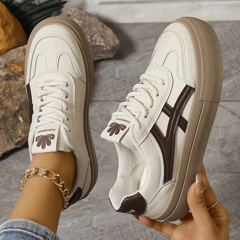 Women's Orthopedic Lace-Up Trainer Shoes Cushioned Sole