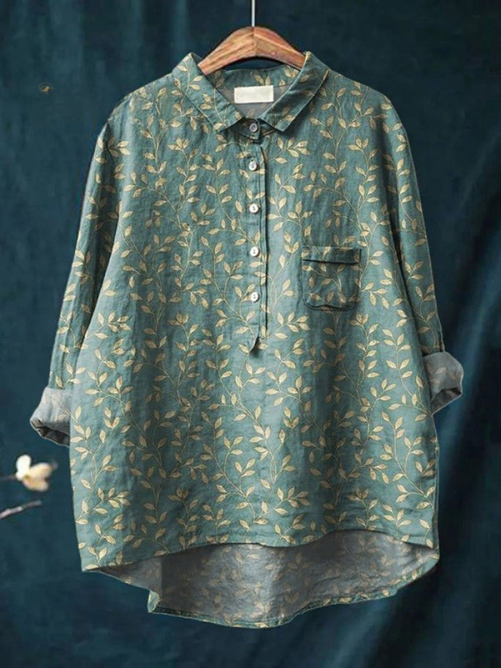 Veronica – Linen Patterned Shirt