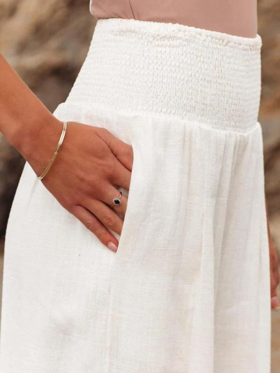 Susan | Flowing Beach Pants with Wide Legs