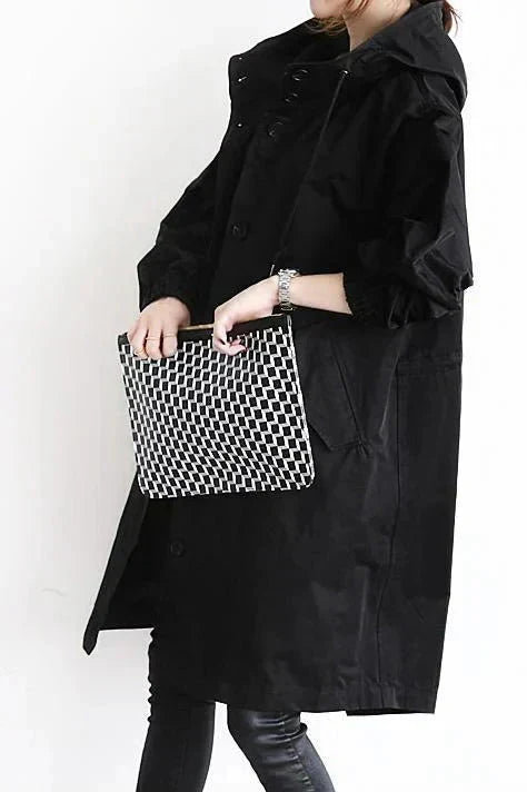 Women's Waterproof Hooded Oversized Trench Coat