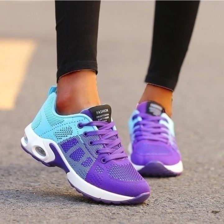 Women's Orthopedic Air Cushion Mesh Lace-Up Sneakers
