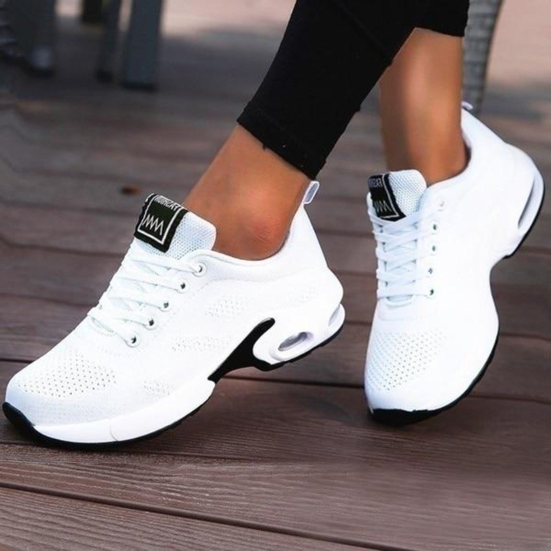Women's Orthopedic Air Cushion Mesh Lace-Up Sneakers