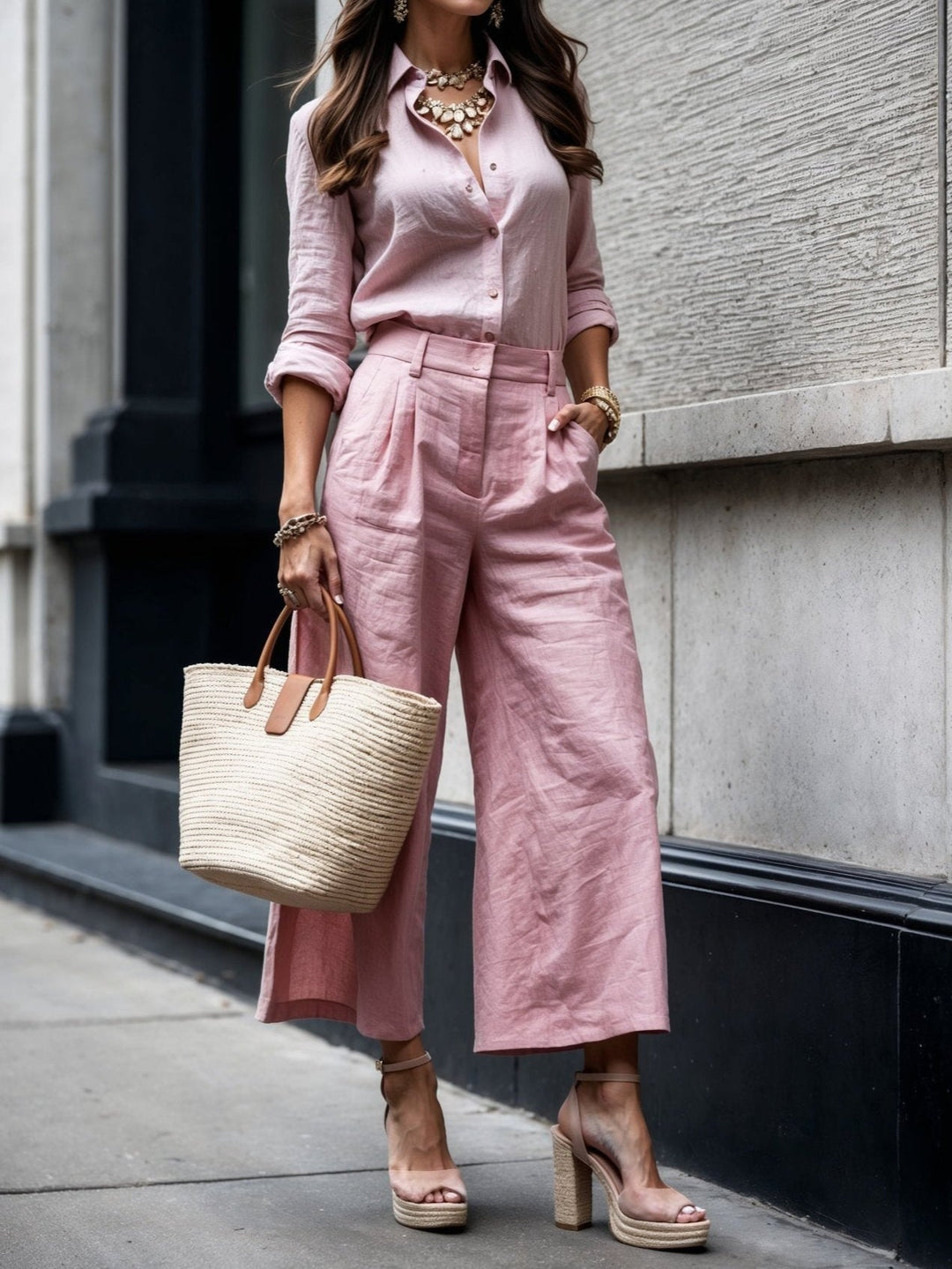 Kayla | Capri Pants and Loose Shirt Set