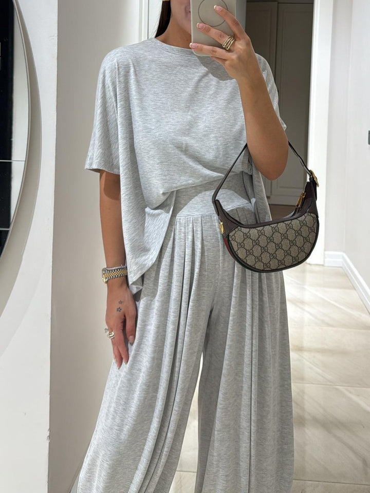 Leanne | Casual Top & Wide-Leg Pants Set