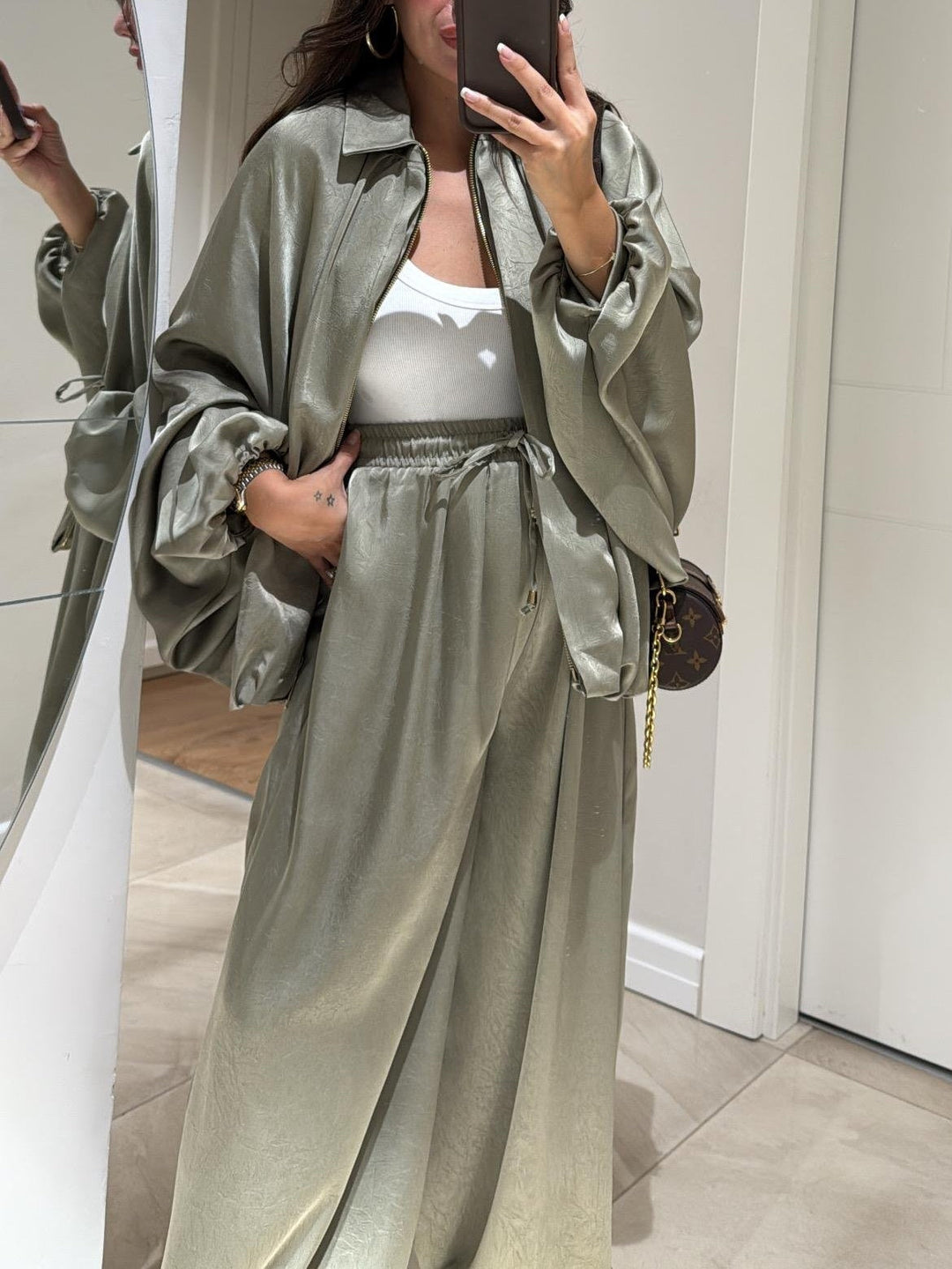 Maribel | Jacket + Drawstring Pants Casual Two-piece Suit