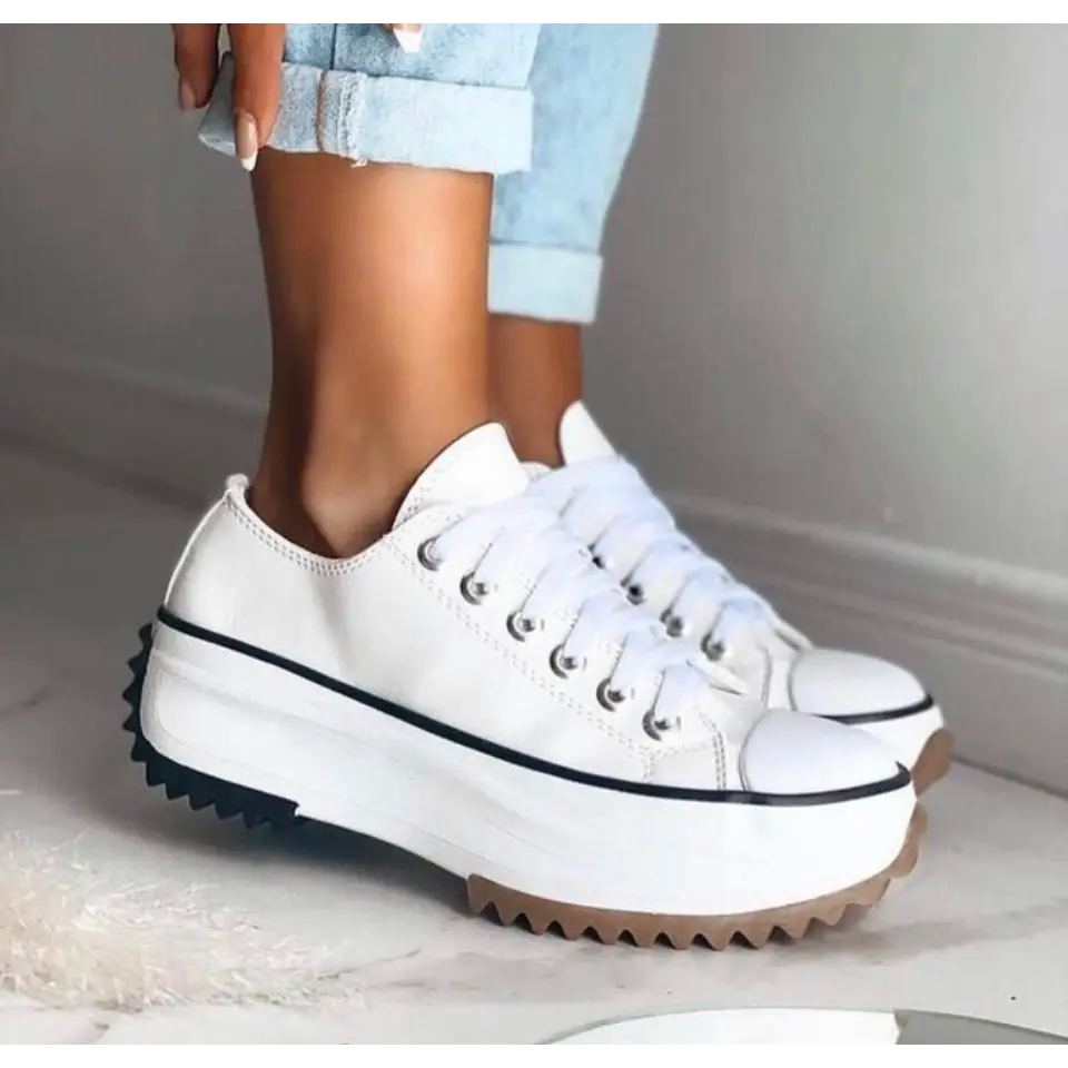 Women's Chunky Platform Lace-Up Orthopedic Shoes