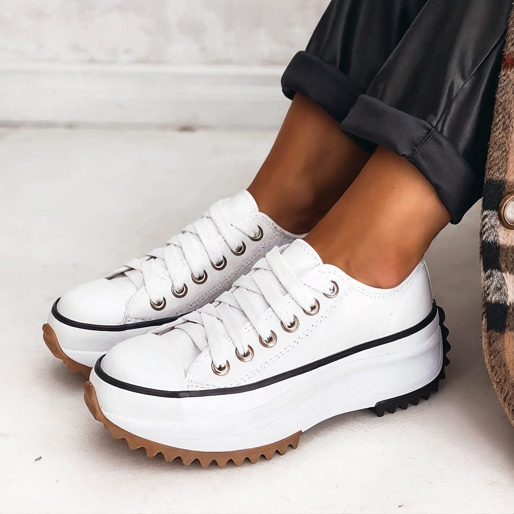 Women's Chunky Platform Lace-Up Orthopedic Shoes