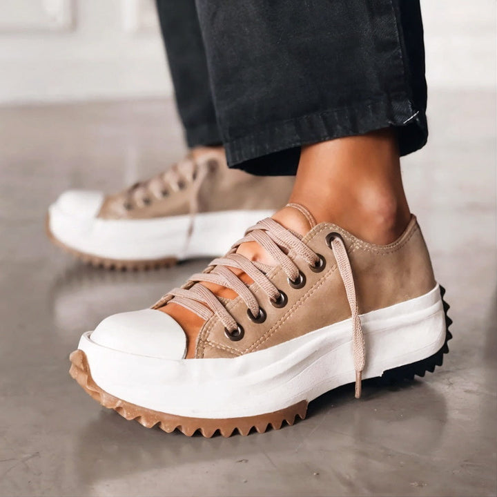 Women's Chunky Platform Lace-Up Orthopedic Shoes