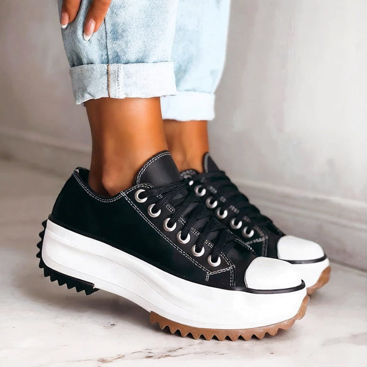 Women's Chunky Platform Lace-Up Orthopedic Shoes