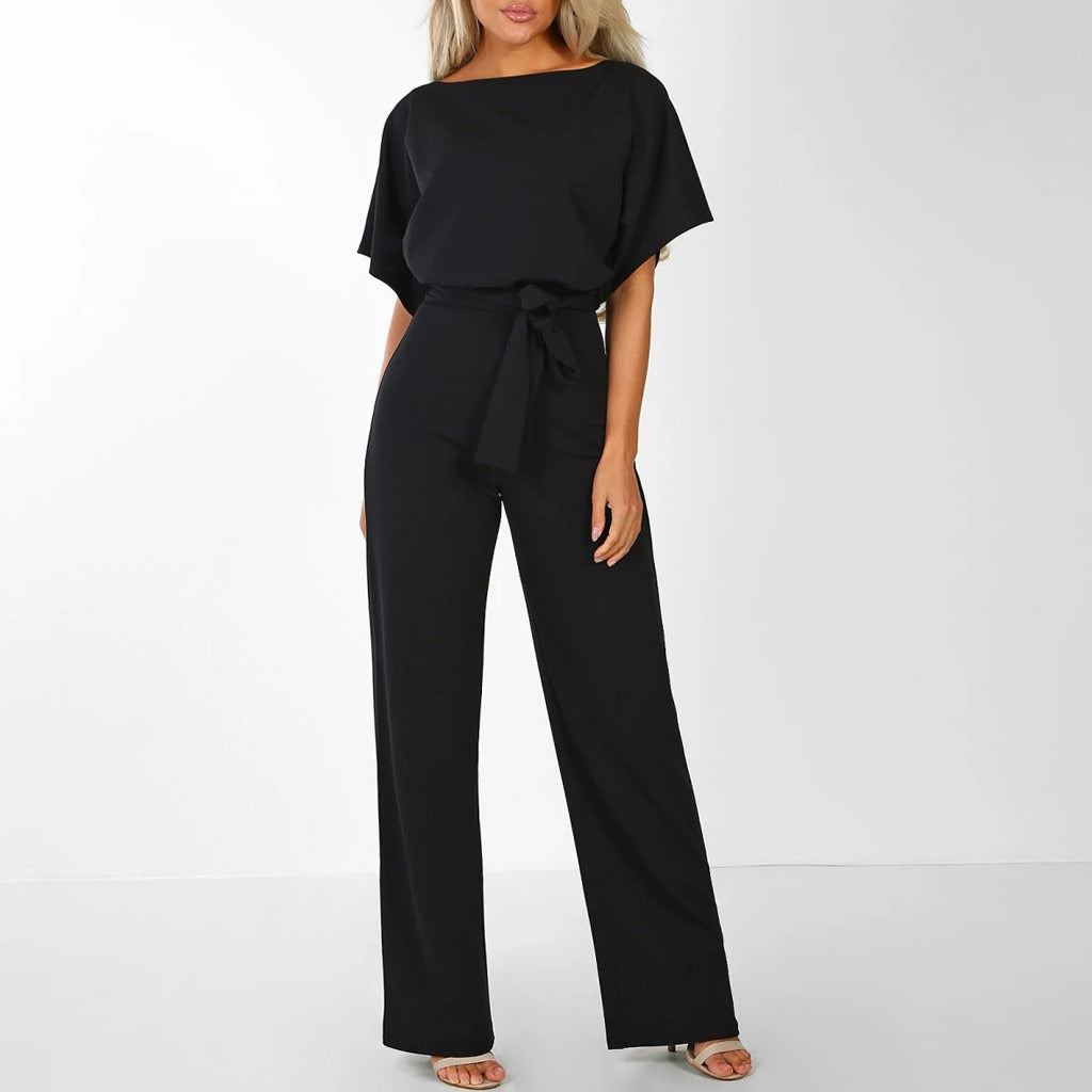 Elijah | Belted Wide-Leg Jumpsuit