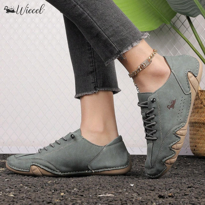 Women's Orthopedic Barefoot Leather Shoes Wide Toe Box