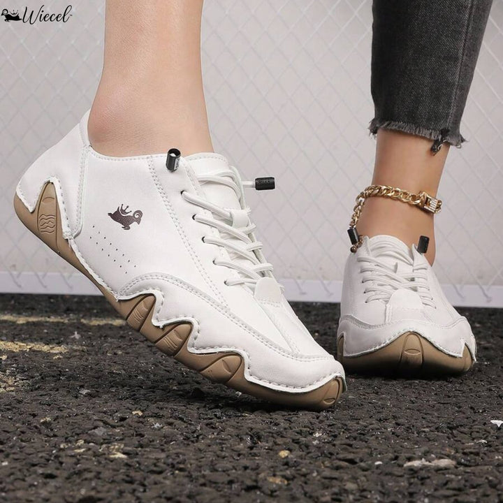 Women's Orthopedic Barefoot Leather Shoes Wide Toe Box