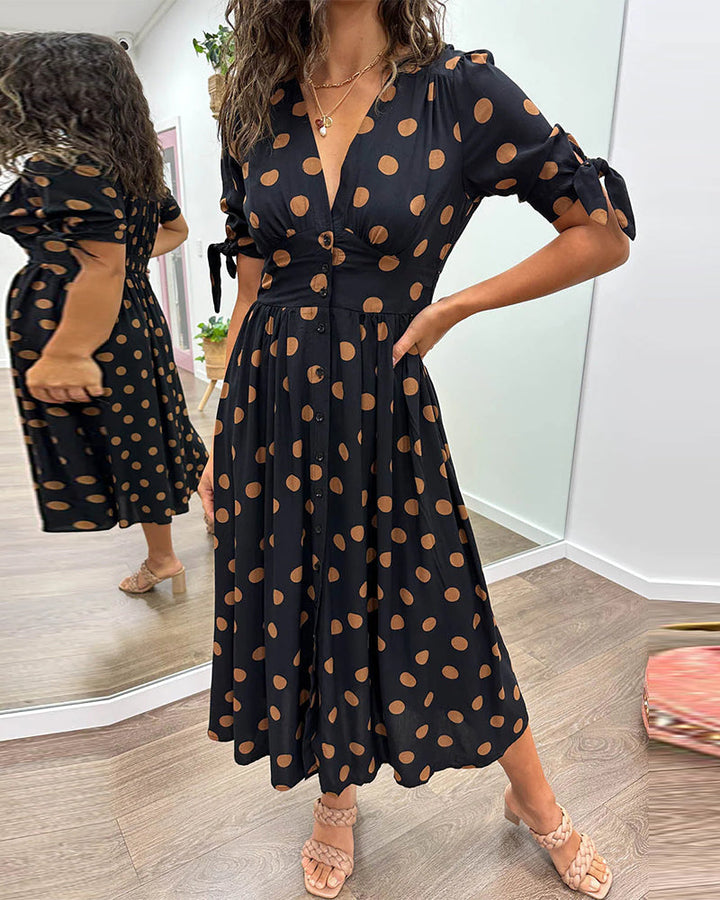 Bailey | Elegant Polka Dot Dress