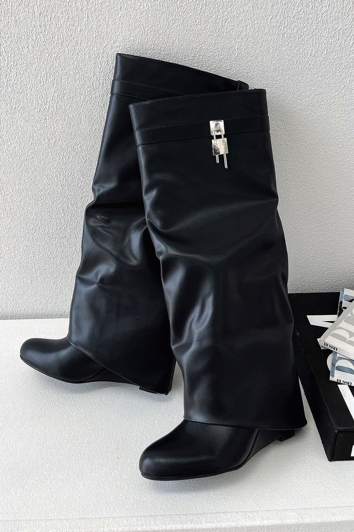 Isabelle | Women's Black Knee-High Boots