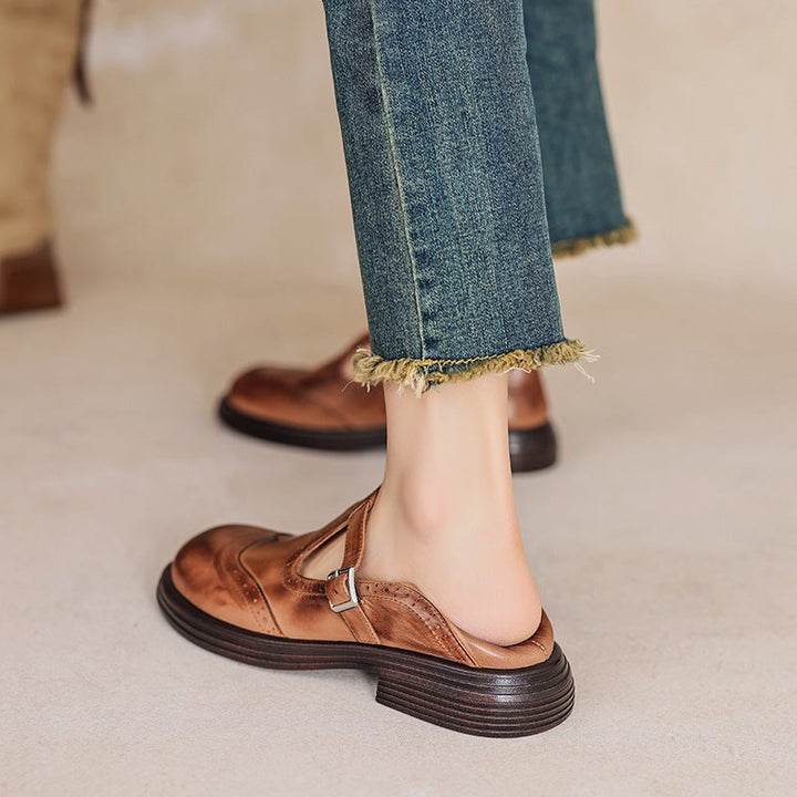 Nina | Elegant Vegan Leather Mary Jane Sandal