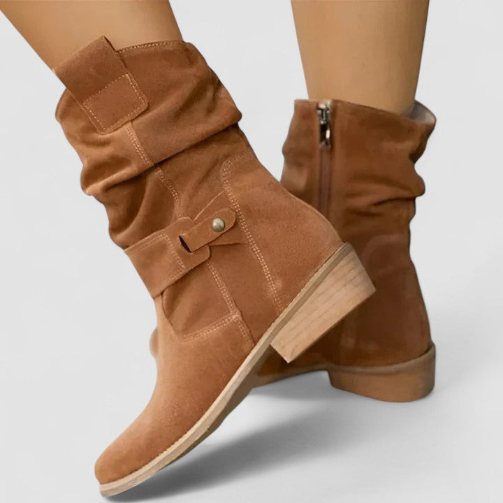 Veronica  | Suede Orthopedic Ankle Boots