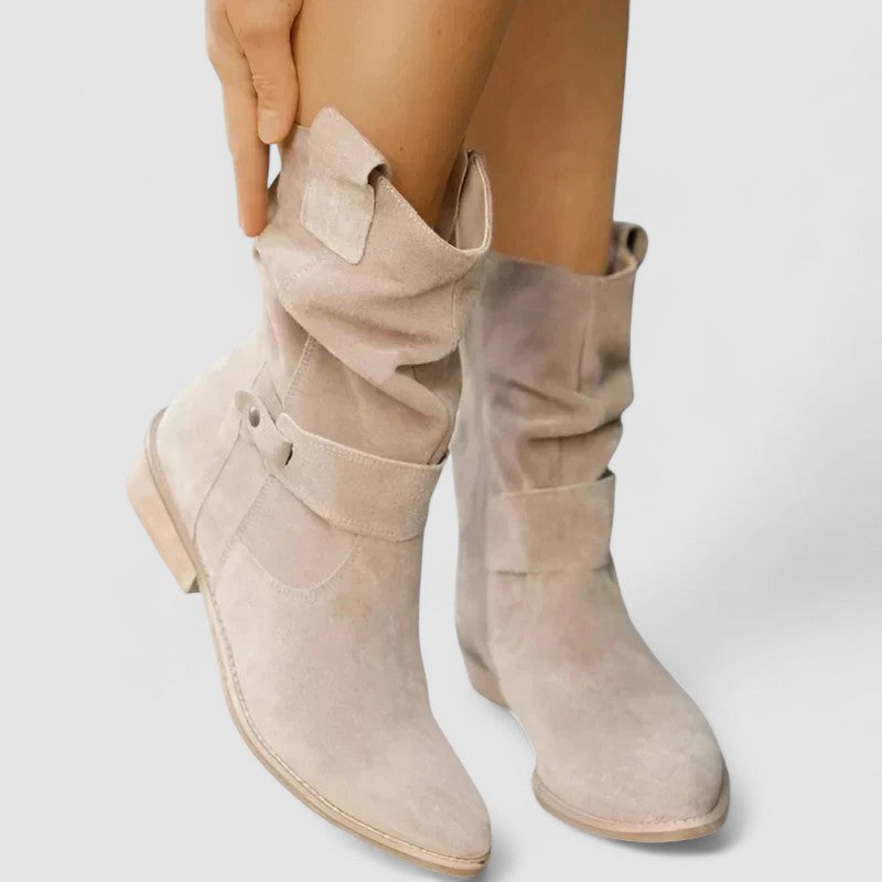 Veronica  | Suede Orthopedic Ankle Boots