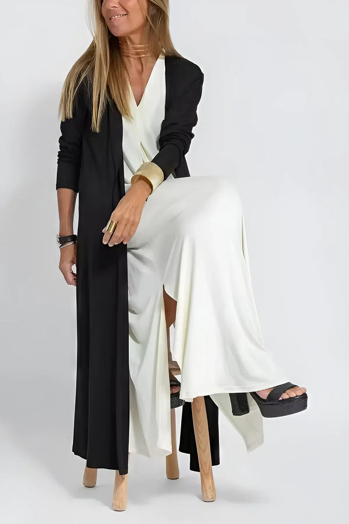 Juno | Elegant Long Dress with Coordinated Cardigan