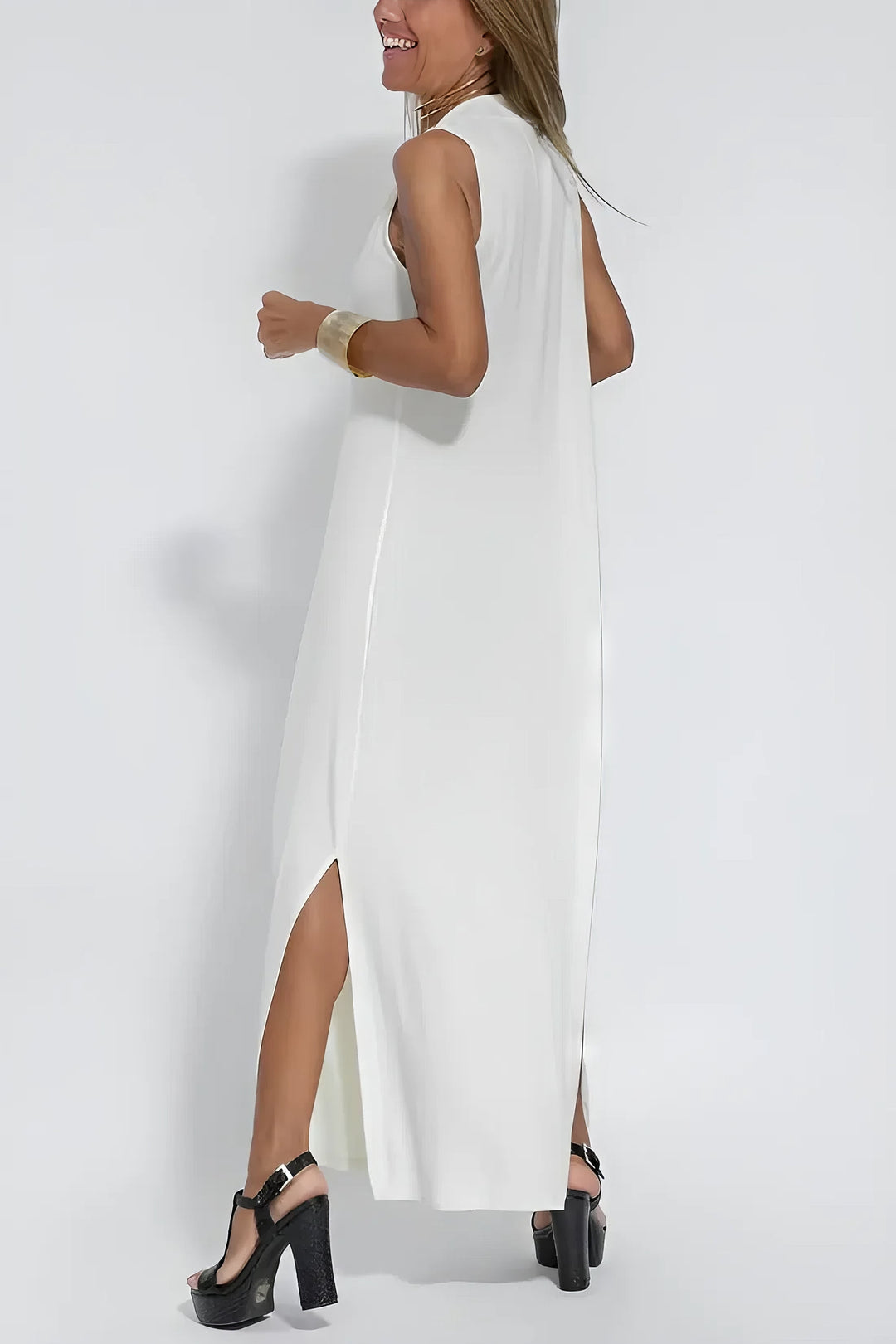 Juno | Elegant Long Dress with Coordinated Cardigan