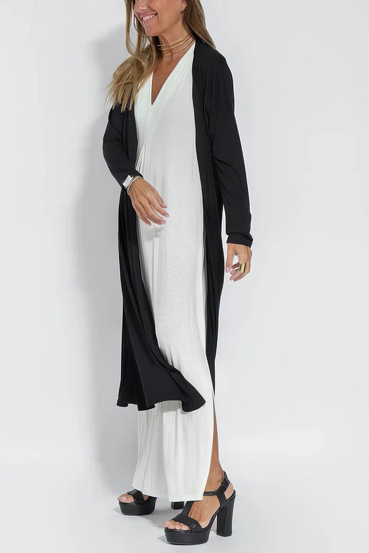 Juno | Elegant Long Dress with Coordinated Cardigan