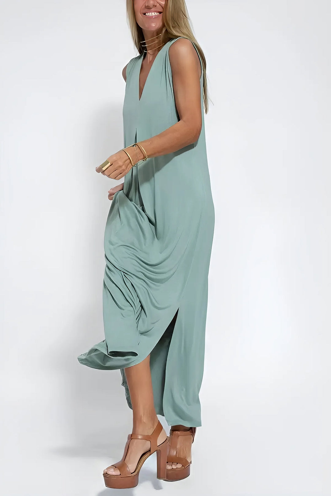 Juno | Elegant Long Dress with Coordinated Cardigan